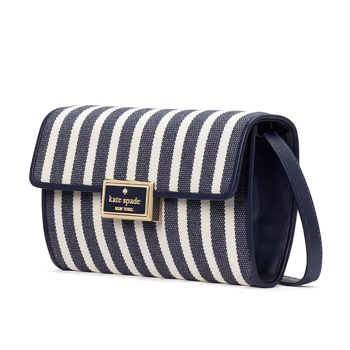 Kate Spade New York Women's Reegan Canvas Wallet Crossbody Bag (Blue Multicolor)