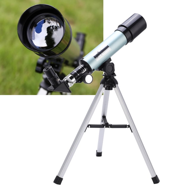 Telescopio astronómico telescopio refractor portátil Ampliación 60X/18X/90X/27X con trípode y ocular Ajuste horizontal completo de 360 adecuado para niños de 6 años ANGGREK Otros