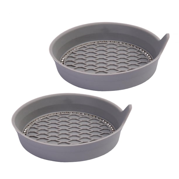 Portavasos para coche, posavasos, alfombrilla para bebidas, accesorio universal para coche, duradero y moderno. Gris