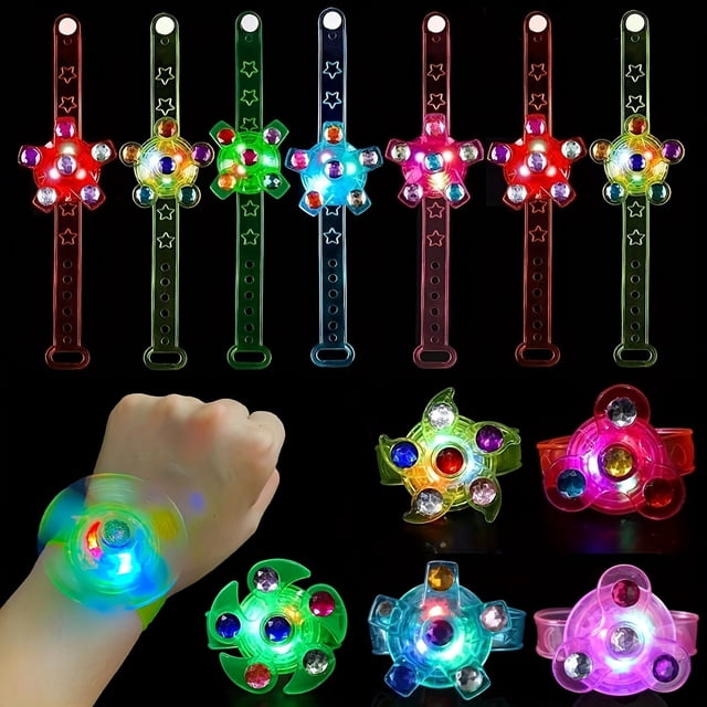 Light Up Your Kid's World with the Rotary Gyro Watch Bracelet Toy! easter gift
