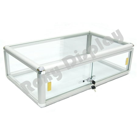Glass Countertop Display Case Store Fixture Showcase With Front