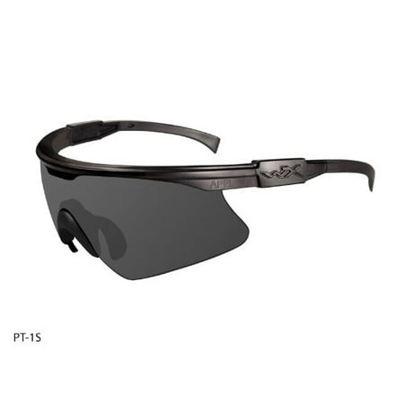 Wiley X PT-1S Ballistic Sunglasses Black Frame Smoke Grey Lens