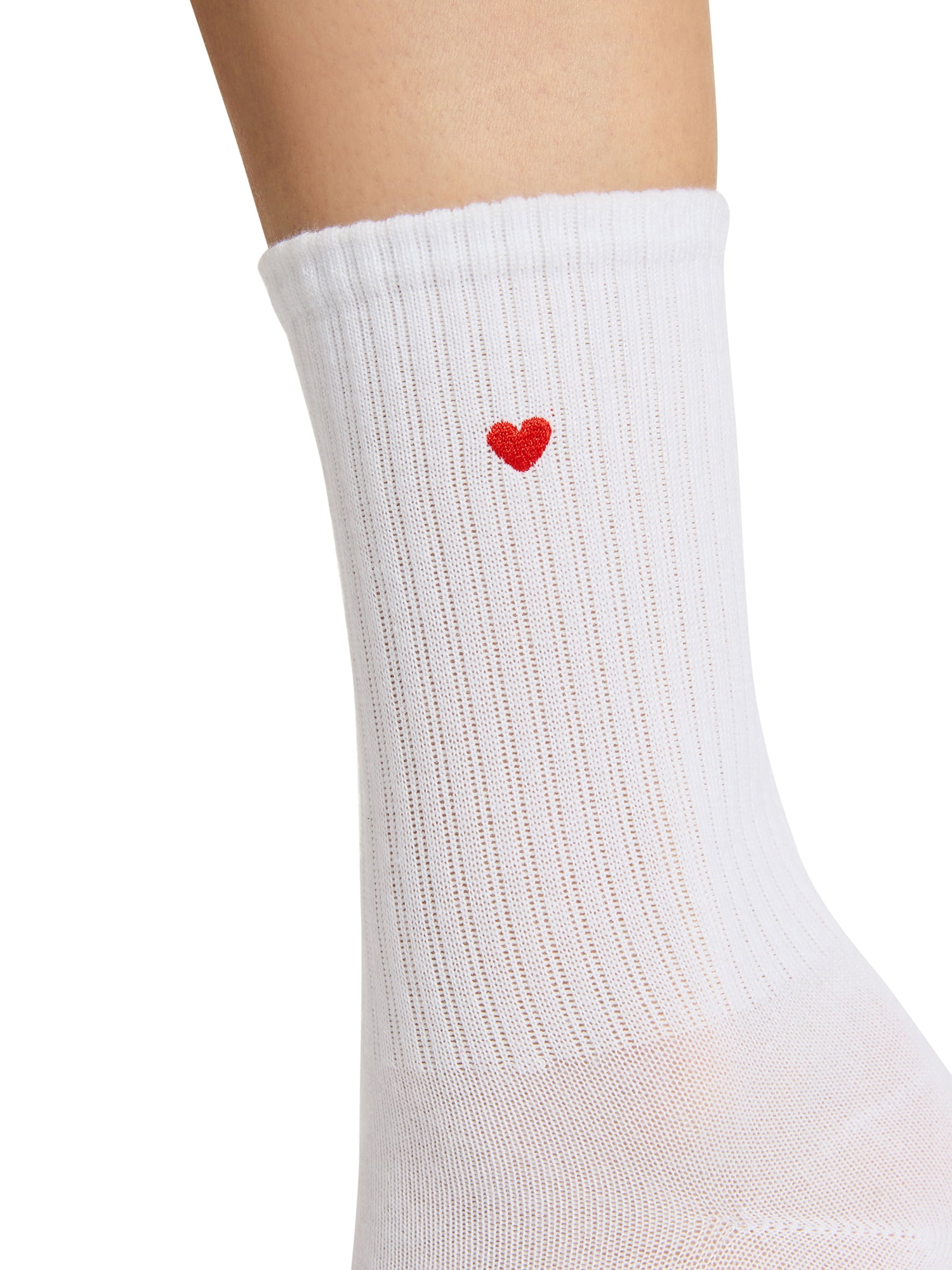 Madden NYC Women's Crew Socks, 4-Pack, Fits Shoe Size 5-10