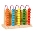thumbnail image 3 of Marco de conteo de madera Juegos de matemáticas Regalos Montessori Juguete de matemáticas clásico Madera 5 filas, 3 of 9