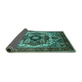thumbnail image 2 of Ahgly Company Indoor Rectangle Oriental Turquoise Blue Industrial Area Rugs, 5' x 7', 2 of 4
