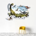 thumbnail image 3 of Pegatinas de pared 3D pared rota dinosaurio sala de estar dormitorio habitación infantil pasillo porche pintura decorativa, 3 of 6