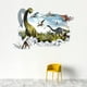 thumbnail image 3 of Pegatinas de pared 3D pared rota dinosaurio sala de estar dormitorio habitación infantil pasillo porche pintura decorativa, 3 of 6