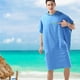 thumbnail image 3 of Seitruly Manténgase Cómodo Y Seco Poncho De Toalla De Poliéster Y Microfibra Bata De Toalla Cambiante Con Capucha Unisex Cuerpo del baño azul, 3 of 6