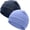 2pcs- Navy, Light Blue, variant on 97% Cotton Skull Cap Beanies for Men Women, Breathable Helmet Liner Sleep Hat
