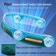 thumbnail image 2 of Ventilador personal portátil con ajuste de 3 velocidades para viajes al aire libre, ventilador de cuello interior, ventilador de cuello portátil de 4000mah, flujo de aire de refrigeración 360, ventil, 2 of 5