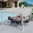 thumbnail image 7 of Kozyard Elizabeth Outdoor Louvered Pergola Sun Shade Aluminum Pergola Rainproof Gazebo with Adjustable Roof for Outdoor Deck Patio Garden Yard (12' x 12'), 7 of 7