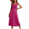 thumbnail image 1 of Vestido de verano Dokotoo 2025 para mujer sin mangas Rosy Small, 1 of 6