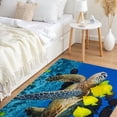 thumbnail image 2 of JML Non-Slip Microfiber & Rubber Doormat - Soft Entryway Rug for Home/Office (20"x32") - Easy Clean Door Mat for Indoor/Outdoor Use, Turtle and Fish, 2 of 5