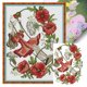 thumbnail image 1 of Hilo Algodón Bordado 14CT Punto Cruz Impreso Hada Las Flores Enero 33x41cm, 1 of 9