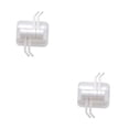 thumbnail image 3 of Wosthever Gancho adhesivo sin costuras con soporte de carga de 2KG Ganchos de pared resistentes al desgaste Palo fuerte Estante de almacenamiento Blanco 2Conjunto, 3 of 6