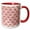 Red/White, variant on 3drose, Pretty Pink and Gold Color Crowns Flat Design, 11oz Two-tone Red Mug