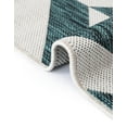 thumbnail image 3 of Jill Zarin Outdoor Collection Area Rug - Napa (7' 10" Square Teal/Ivory), 3 of 8
