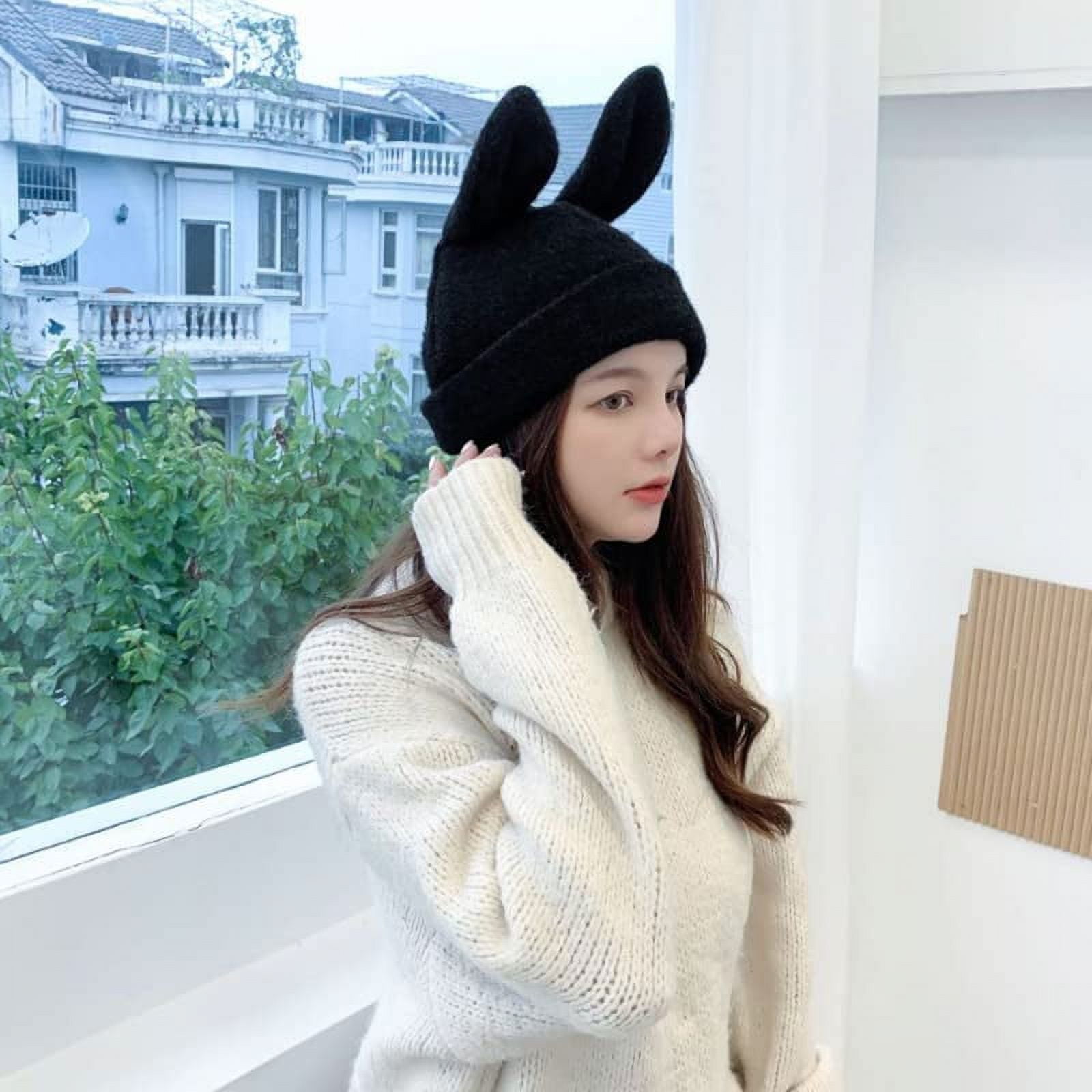 ハット Rabbit Skull Printed Knitted Hat Rabbit Skull Printed Knitted Hat – ARCANA ARCHIVE