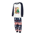 thumbnail image 4 of DuAnyozu Matching Family Pajamas Set Striped Christmas Pajamas Sleepwear Dad Mom PJs, 4 of 9