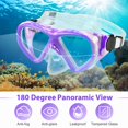 thumbnail image 3 of Set de Snorkel ACQCES para Niños con Top Seco, 5-15 Años, Morado, 3 of 8