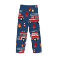 thumbnail image 5 of Balery Fire Truck 1 print Men's Pajama Pants,Ultra Lightweight Pjs,Lounge Pant-XX-Large, 5 of 9