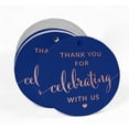 thumbnail image 2 of Inkdotpot Real Rose Gold Foil Thank You Celebrating With Us Bridal Shower-Baby Shower-Retirement-Wedding-Birthday Tags Favor Hang Paper Tags 100 Pieces, 2 of 6