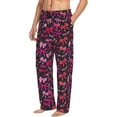 thumbnail image 6 of Logiee pink ribbon bows Print Pajama Pants for Men,Men’s Pajama Bottoms,Mens PJ Pants with Pockets & Button Fly-Small, 6 of 6