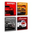 thumbnail image 1 of Set de estampados murales con pósters modernos de coches Ferrari Lamborghini, 1 of 7