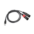 thumbnail image 3 of USB doble XLR Cable de cable macho Cable de cable USB a 2 XLR Cable masculino para equipos de audio profesionales Altavoces de altavoces 2m, 3 of 8