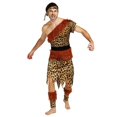 thumbnail image 3 of Disfraz de salvaje primitivo para hombres y mujeres adultos, Fred Flinstones, Edad de Piedra, hombre indio, Cosplay femenino, Carnaval, Mardi Gras, Fancy Dre, 3 of 5