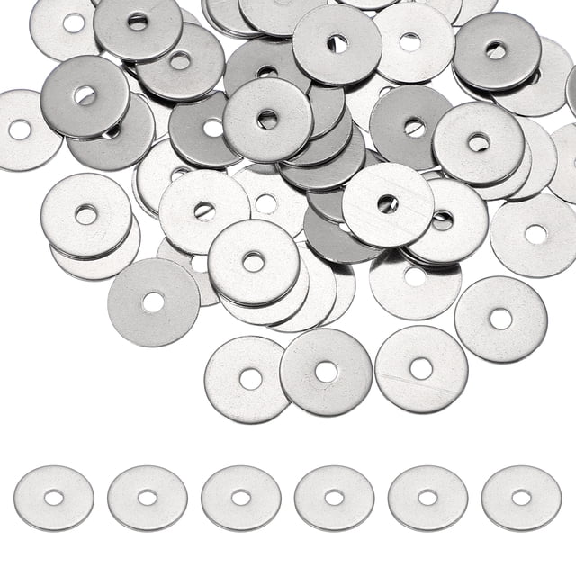Uxcell M3 x 16mm Ensemble de Rondelles Métalliques, 66 Pcs Rondelles Plates en Acier Inoxydable 304