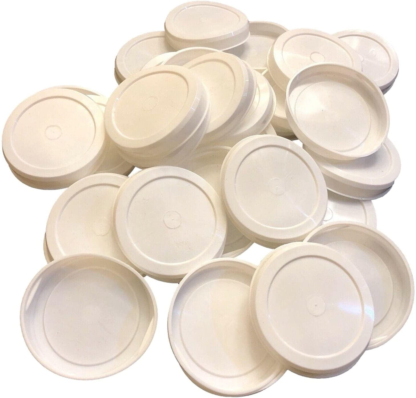TubeeQueen White Round Plastic End Caps for Kraft Mailing Tubes