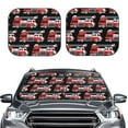 thumbnail image 2 of Yiaed Fire and Rescue Truck Print Car Front Windshield Sun Shade,Foldable Anti-UV Car Sunshade for Front Window for Most Vehicles-Medium, 2 of 5