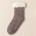 thumbnail image 5 of Yuanlong Womens Crew Slipper Socks Lined Non Floor Socks With Grips Thick Warm Winter Indoor Cozy House Socks, 5 of 5