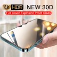 thumbnail image 1 of 3pcs 30D Full Cover Protective Glass On For ,iPhone 13 12 11 14 PRO MAX X XR Screen Protector IPhone 6 7 8 14 Plus Tempered Glass Film, 1 of 5