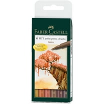 Faber-Castell PITT Artist Color Brush Pens - Set of 6 Terra Markers