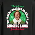 thumbnail image 3 of ELF - Christmas Singing  - Men's Long Sleeve T-Shirt, 3 of 5