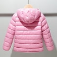 thumbnail image 5 of Alvivi Boys Girls Winter Coat Lightweight Down Puffer Jacket Long Sleeve Hodded Windbreaker Outwear Pink 9-10, 5 of 6