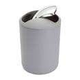 thumbnail image 1 of Cateissary Cubo de basura Cubo de basura Dispensador de cubo de basura Suministros de baño Multipropósito A prueba de golpes Hotel de estilo Suministros de limpieza para el hogar Gris, 1 of 6