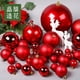 thumbnail image 2 of Bola navideña roja de 3-25 cm, bola colgante navideña, bola colgante, decoración de anillo para árbol de Navidad, 2 of 5