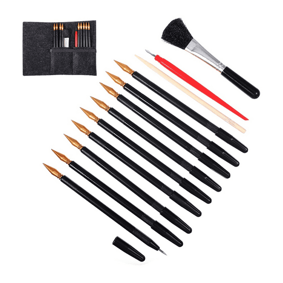 14Pcs ScratchArt Tools, Dual Tip Scratch Coloring Stylus Paper Art Kit for Adults, DIY Painting and Drawing