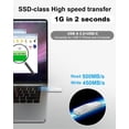 thumbnail image 3 of Unidad flash de estado sólido SSD YSky de 1 TB USB 3.2 500 MB/s, 3 of 8