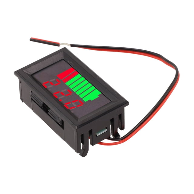 12-72V Battery Charge Indicator Lithium Battery Capacity Meter Digital Display