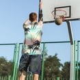 thumbnail image 5 of Xecao Tropical Summer Palm print basketball shirt for both men and women, a unisex basketball jersey perfect for theme parties-XX-Large, 5 of 6