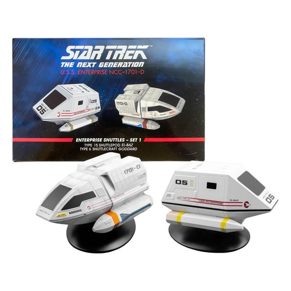 Eaglemoss Star Trek StarShip Replica Shuttle Set 1 | Enterpirse D