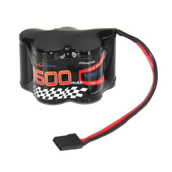Power Hobby 6V 1600Mah Nimh Hump Battery Pack W/ Hitec Connector