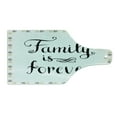 thumbnail image 2 of Saying Cutting Board, Ink Writing Words About Family Framework Sketchy Absract Retro, Decorative Tempered Glass Cutting and Serving Board, Wine Bottle Shape, Black Brown White, by Ambesonne, 2 of 5