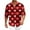 Deep Red, variant on Fgvctg Mens Valentine's Day Shirts Button Down Cotton Long Sleeve Shirt Dressy Collared Blouse Date Day Love Heart Print Oversized Business Casual Outfits Vermilion XL