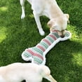 thumbnail image 4 of Extra Large Plush Fleecy Bone Super Squeak Christmas Gift Dog Toy 28x60cm 2PK, 4 of 7