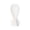 White, variant on Infant Feeding Spoon Set Easy Attach To Baby Food Pouches Silicone Baby Food Pouches Spoon Attachments Easy To Use，1PC